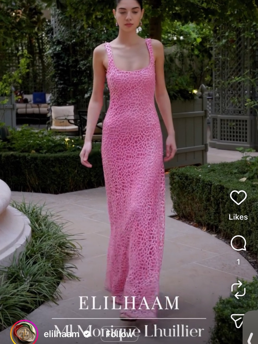 Monique Lhuillier Hannah Squin Long Dress